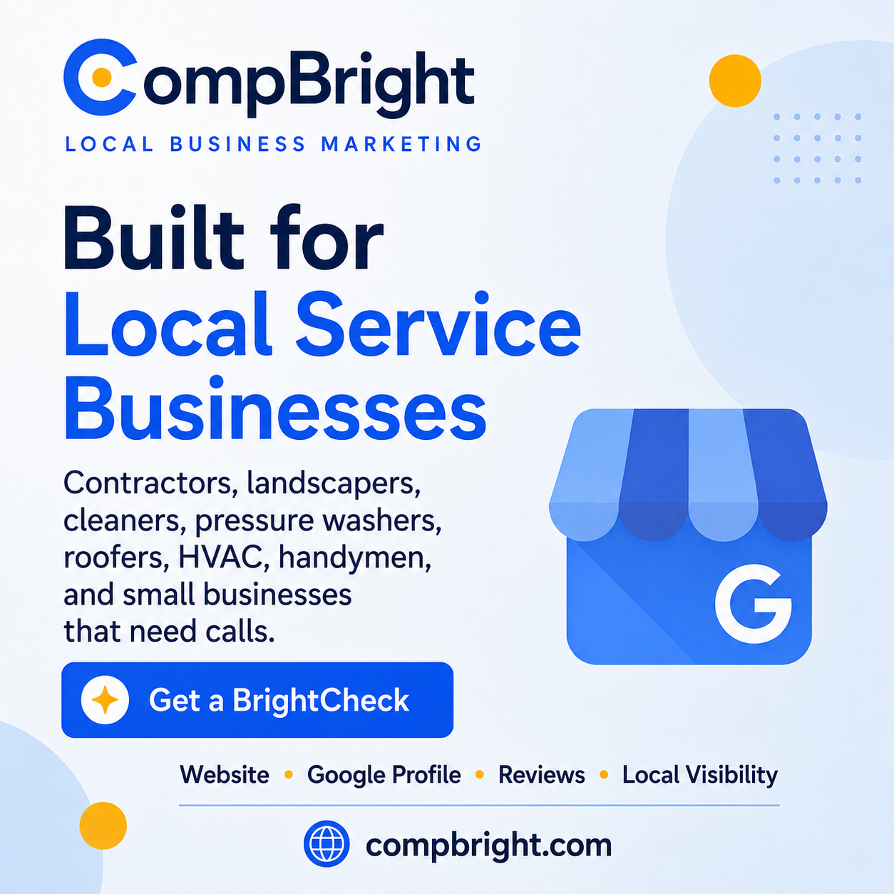 CompBright local business marketing graphic